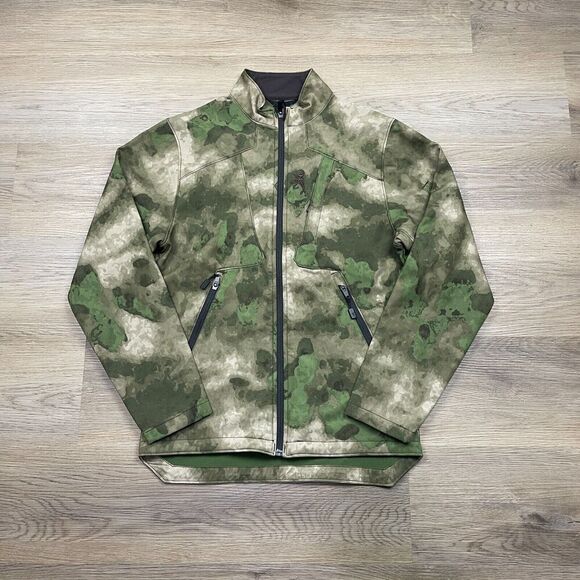 Browning Jacket Mens Small Green Camo Speed Outdoor Hunting Hooded Full Zip - Picture 1 of 14